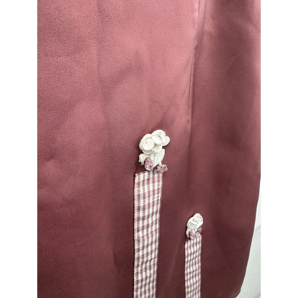 Bellita Coquette Whimsy Ballerina Mini Dress Women S Brown Puff Shoulder Fairy - Picture 6 of 8